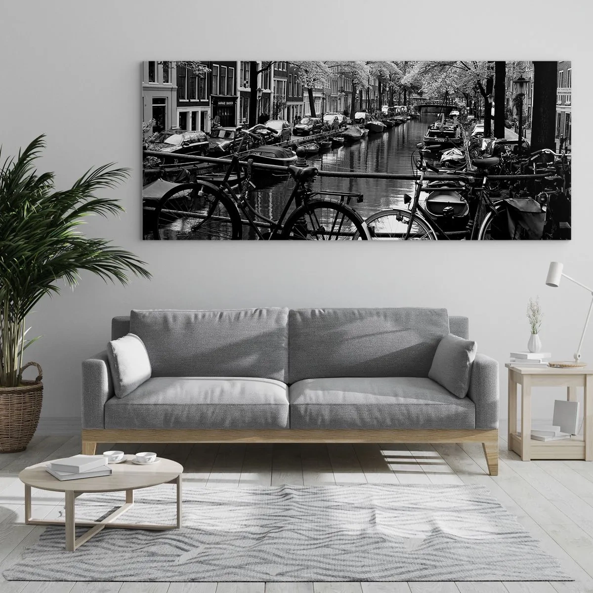 Billede på glas - En meget hollandsk udsigt - 90x30 cm
