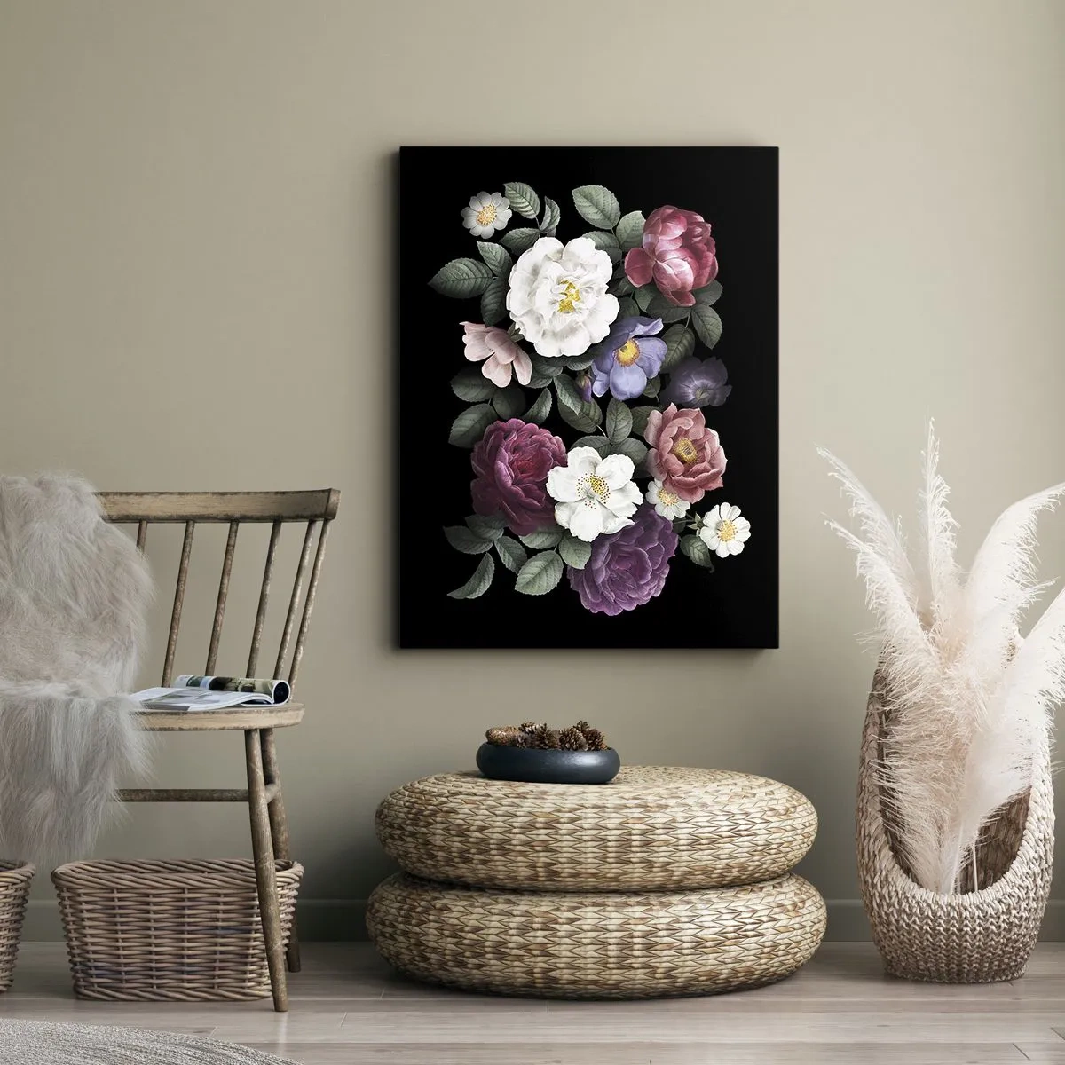 Lærredstryk - Billede på lærred - Fra en engelsk have - 50x70 cm