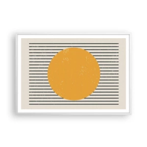 Plakat i hvid ramme - Enkelthedens kraft - 100x70 cm