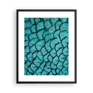 Plakat i sort ramme - Den store fjer-galla - 40x50 cm