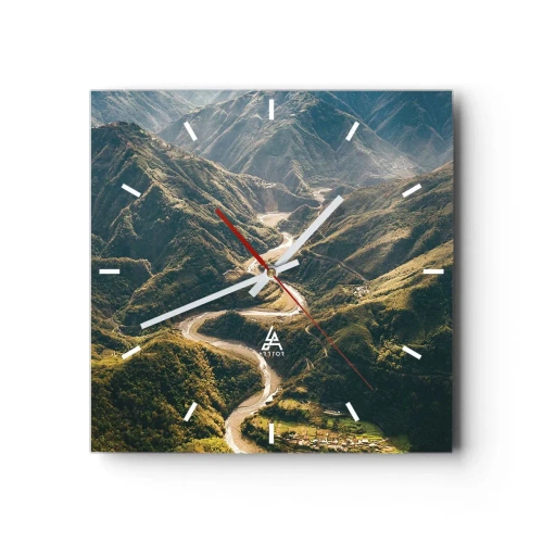 Vægur, Uret - Direkte fra hjertet af bjergene - 30x30 cm