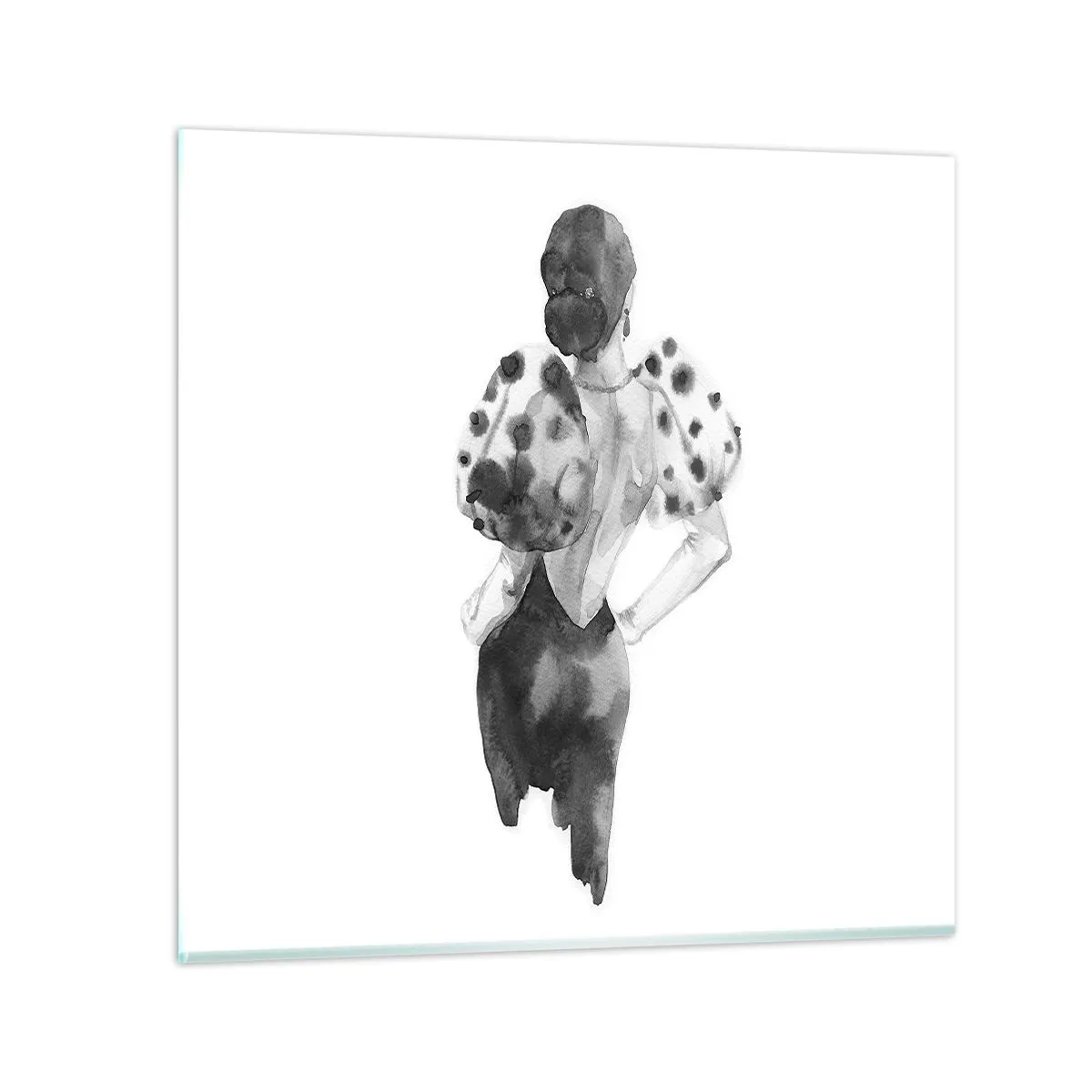 Billede på glas - Den gik lige forbi - 60x60 cm