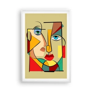 Plakat i hvid ramme - Et matchende par - 61x91 cm