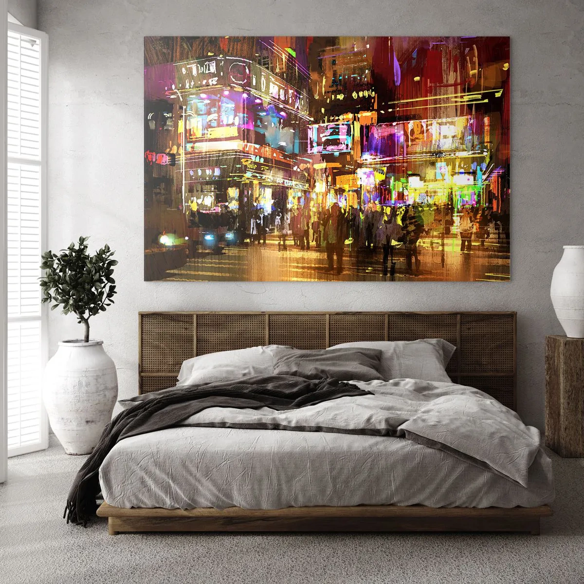 Billede på glas - I et hav af lys - 100x70 cm