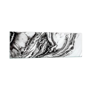 Billede på glas - I begyndelsen var det kaos - 160x50 cm