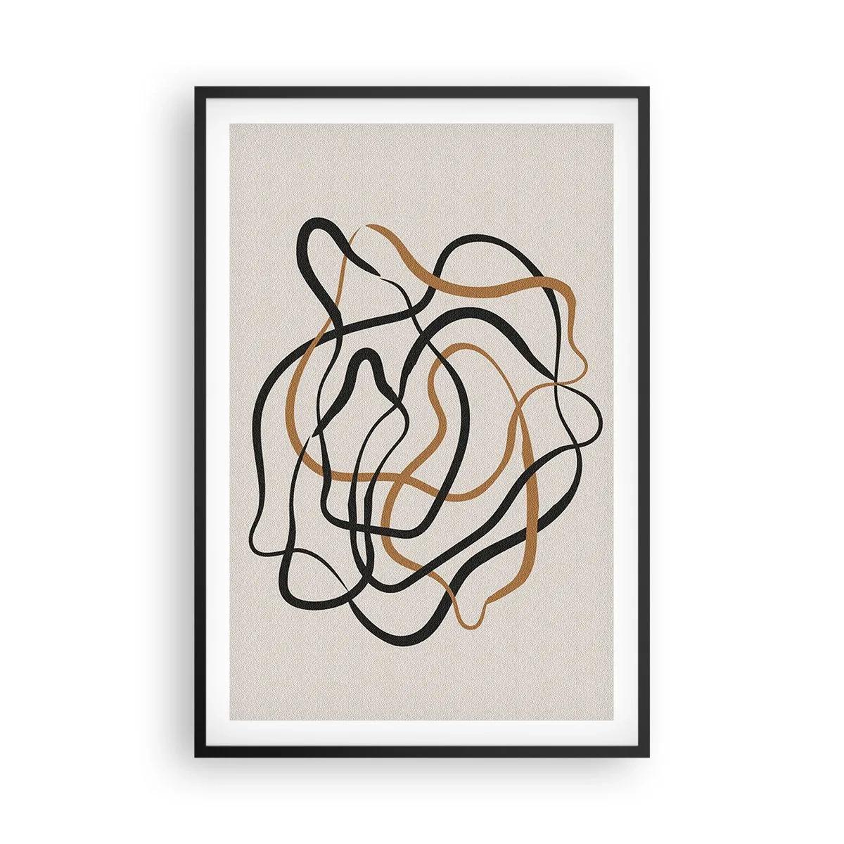 Plakat i sort ramme - Alt er gået galt - 61x91 cm