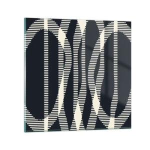 Billede på glas - Forsøg på at bryde igennem mørket - 30x30 cm