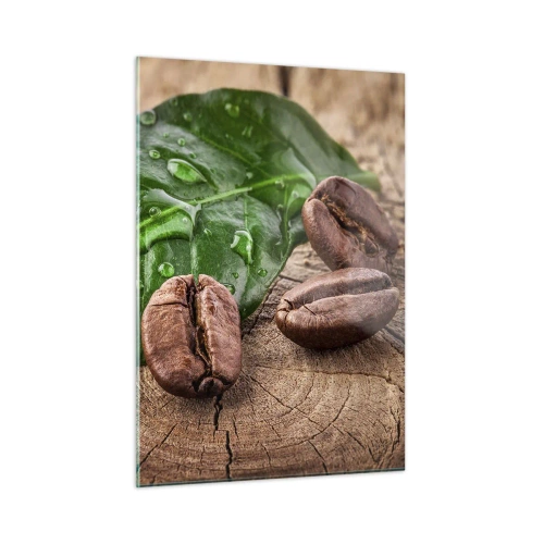 Billede på glas - Den sandeste og sorteste - 50x70 cm