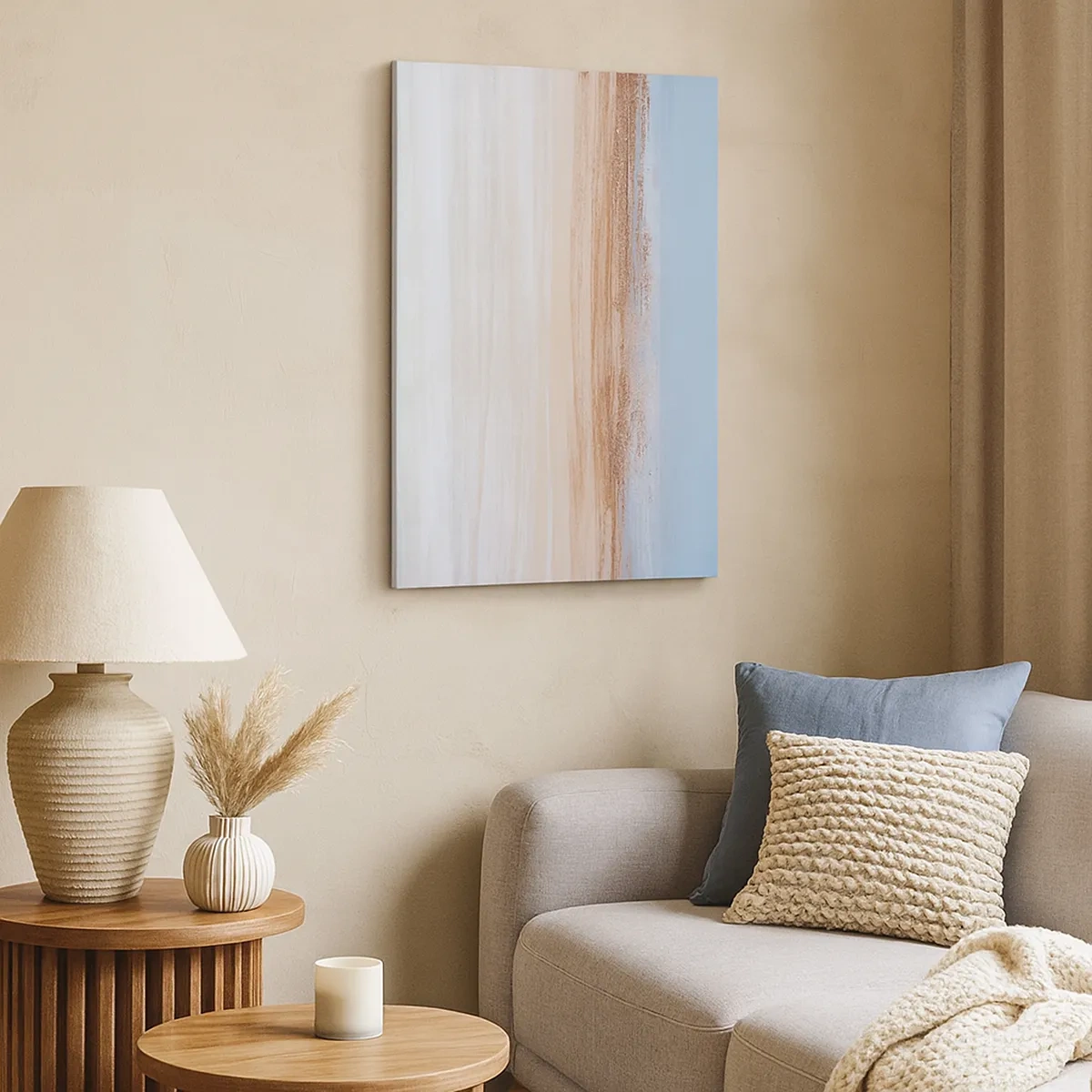 Lærredstryk - Billede på lærred - Tvetydigt landskab - 50x70 cm