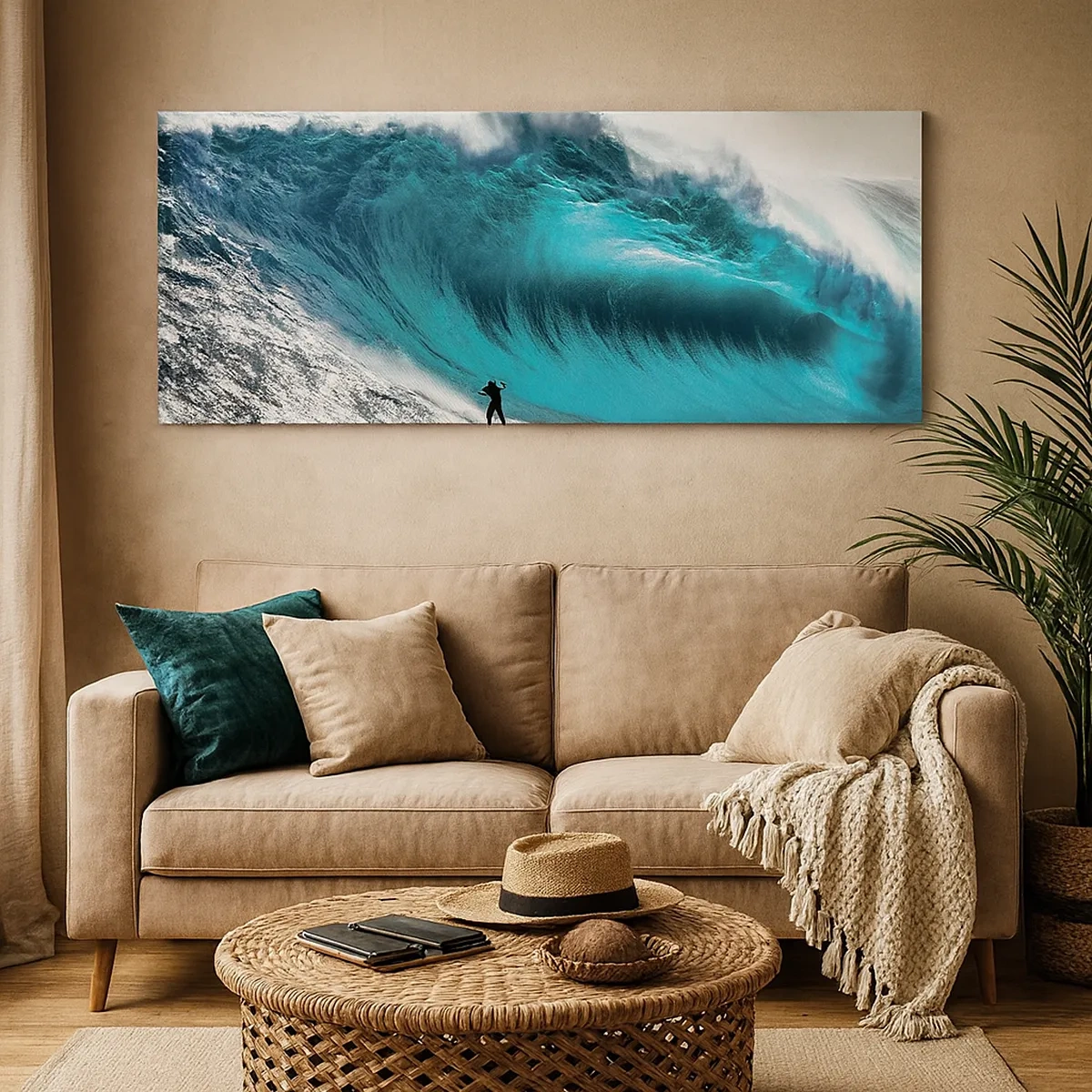 Lærredstryk - Billede på lærred - Udfordring accepteret - 30x30 cm