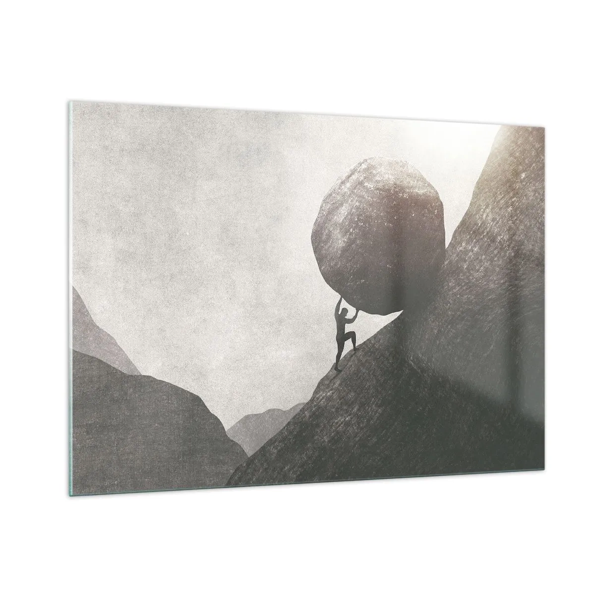 Billede på glas - Jeg tror mod al forventning - 100x70 cm