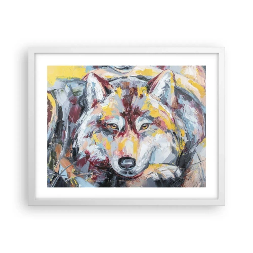 Plakat i hvid ramme - Fred blandt kære - 50x40 cm