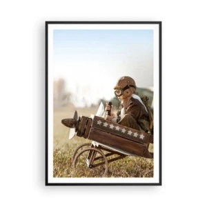 Plakat i sort ramme - Start mod drømmen - 70x100 cm