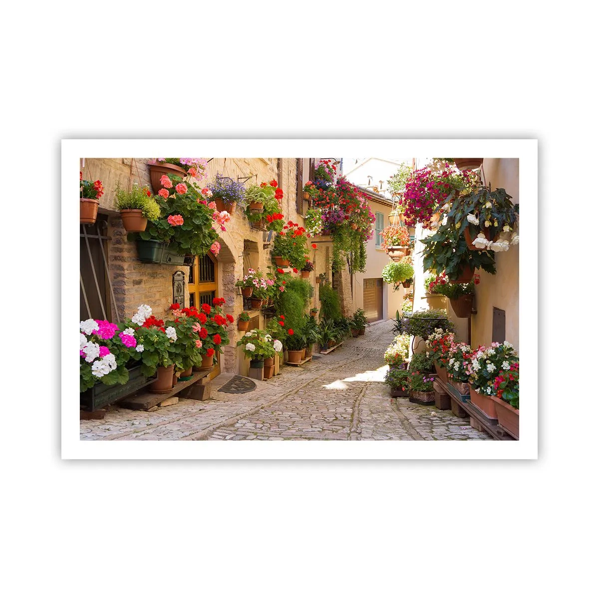 Plakat - I en strøm af blomster - 91x61 cm