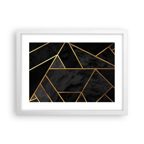 Plakat i hvid ramme - Mørke og lys - 40x30 cm