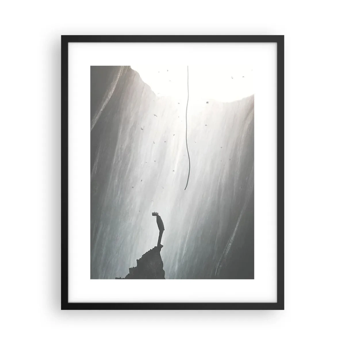 Plakat i sort ramme - Der er altid en vej ud - 40x50 cm