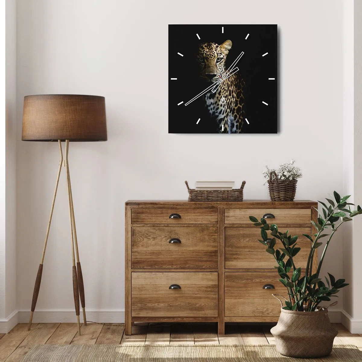 Vægur, Uret - Mørk skønhed - 40x40 cm