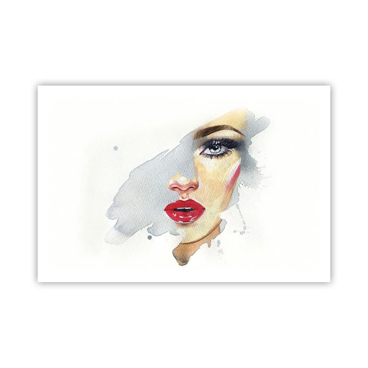 Plakat - Refleksion i en vanddråbe - 91x61 cm