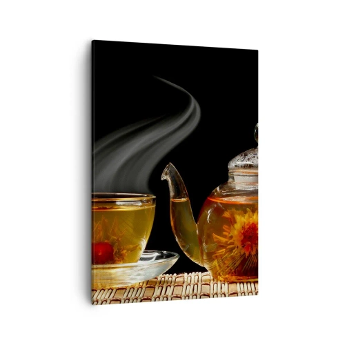 Lærredstryk - Billede på lærred - Magien og kunsten at brygge te - 50x70 cm