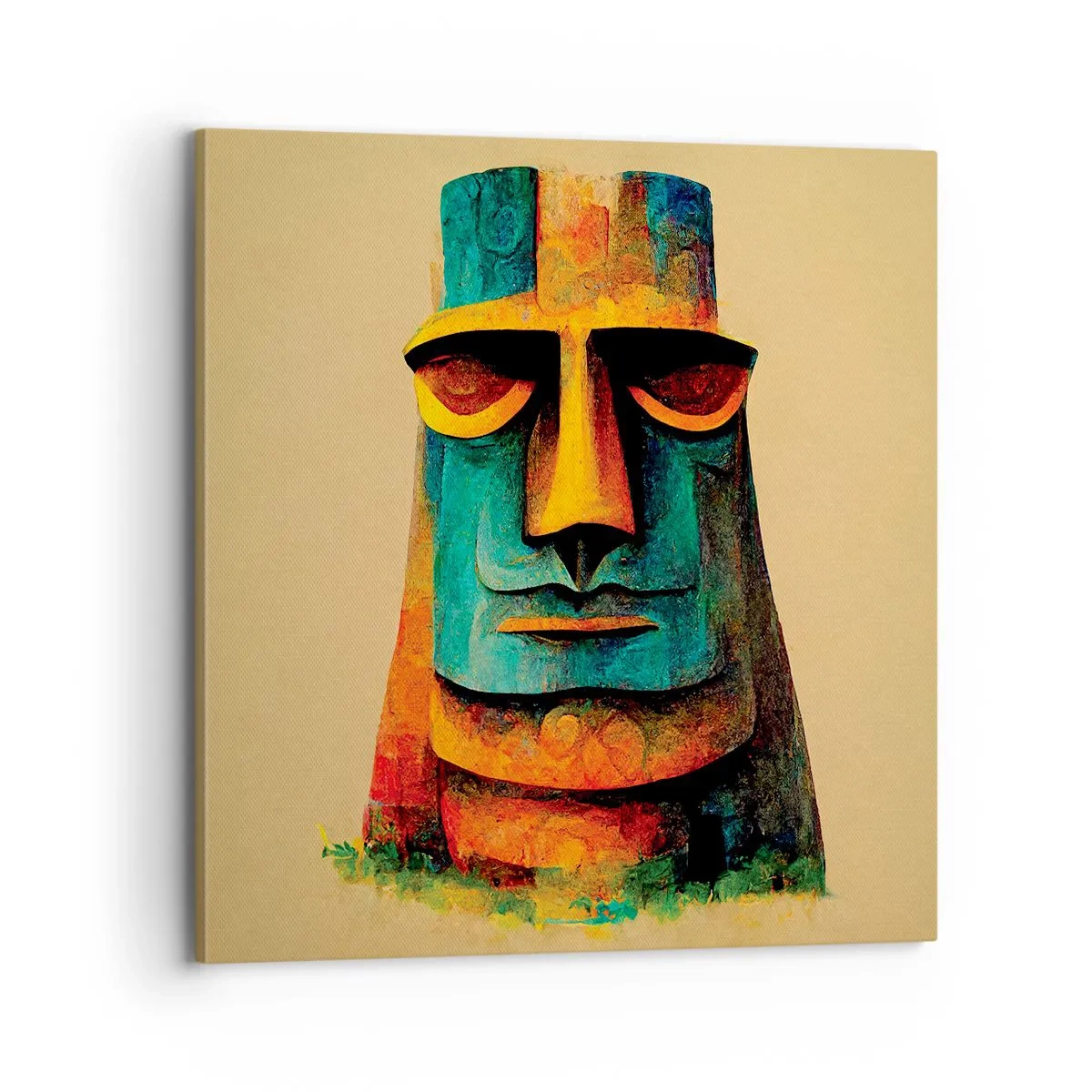 Lærredstryk - Billede på lærred - Statuarisk, men alligevel sympatisk - 70x70 cm