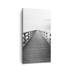 Lærredstryk - Billede på lærred - Ind i det fjerne… - 45x80 cm