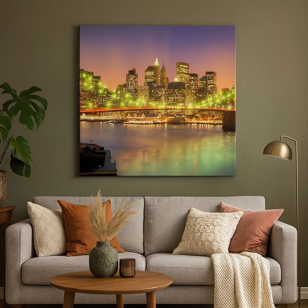 Lærredstryk - Billede på lærred - Lyset går aldrig ud her - 30x30 cm