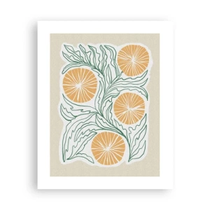 Plakat - Etnisk med et strejf af abstraktion - 40x50 cm