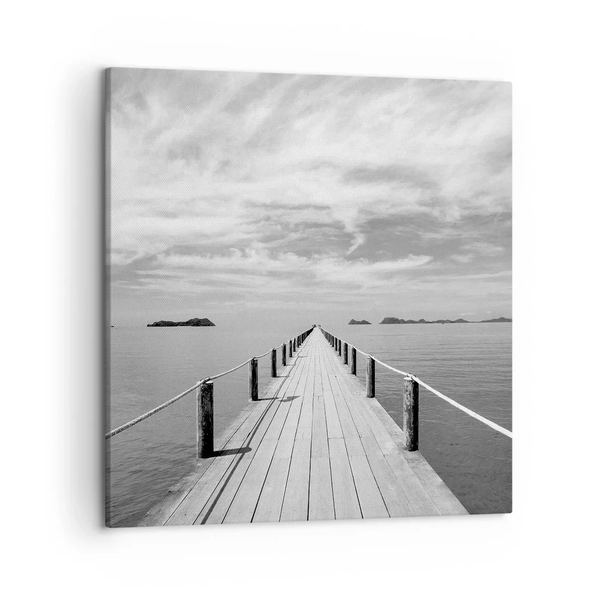 Lærredstryk - Billede på lærred - Eller måske en rejse... - 50x50 cm