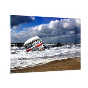 Billede på glas - Og hvad er du overrasket over? - 100x70 cm