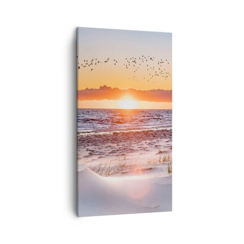 Lærredstryk - Billede på lærred - Vandret landskab - 45x80 cm