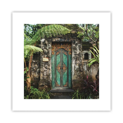 Plakat - En dør til en eksotisk verden - 30x30 cm
