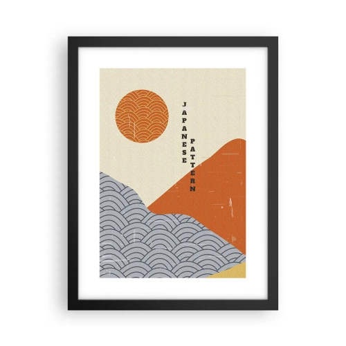 Plakat i sort ramme - I den japanske ånd - 30x40 cm