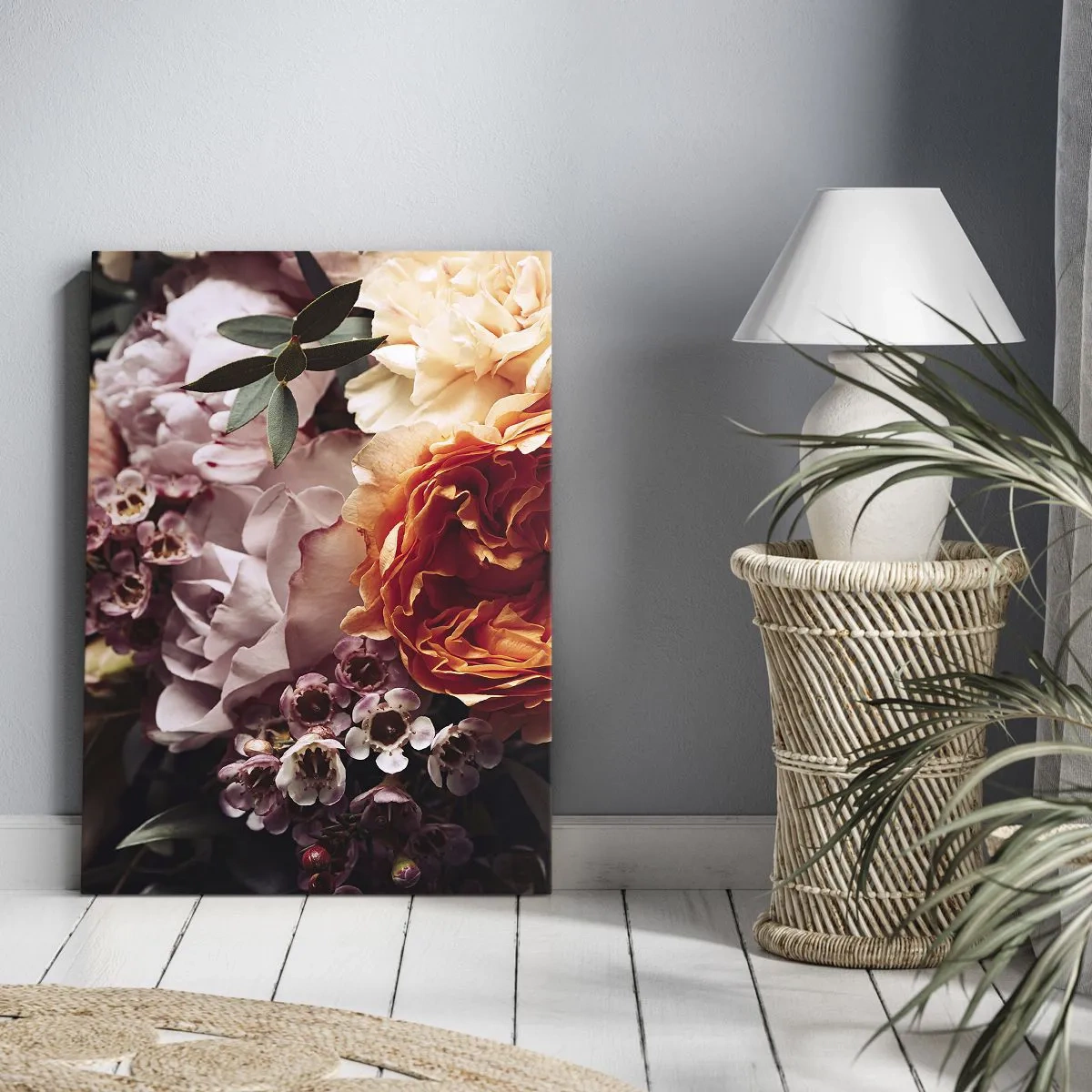 Lærredstryk - Billede på lærred - Indhyllet i skønhed - 80x120 cm