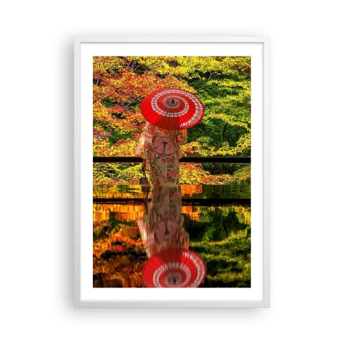 Plakat i hvid ramme - I naturens tempel - 50x70 cm