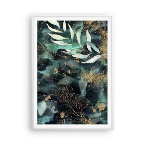 Plakat i hvid ramme - Fortryllet have - 70x100 cm