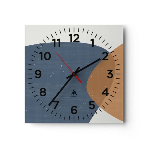 Vægur, Uret - Ovaler og påvirkninger - 30x30 cm