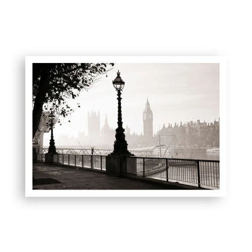 Plakat - London morgen - 100x70 cm
