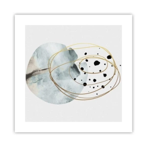 Plakat - I rummets favntag - 40x40 cm