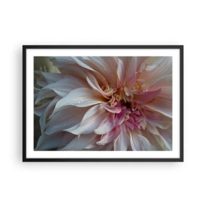 Plakat i sort ramme - Blomstrende friskhed - 70x50 cm