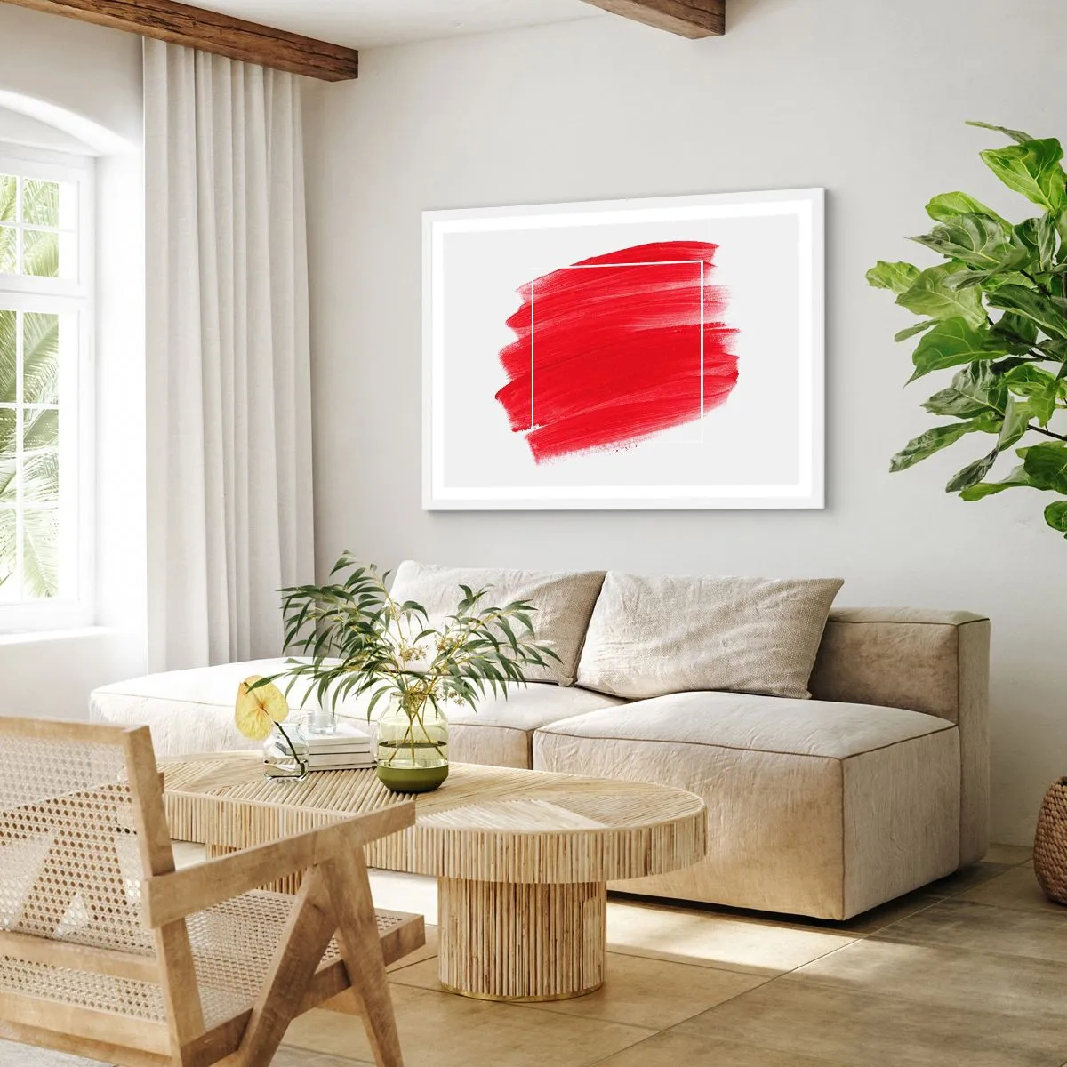 Plakat i hvid ramme - Uden for rammen - 100x70 cm