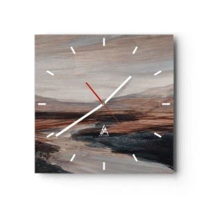 Vægur, Uret -  Fredfyldt dal - 40x40 cm