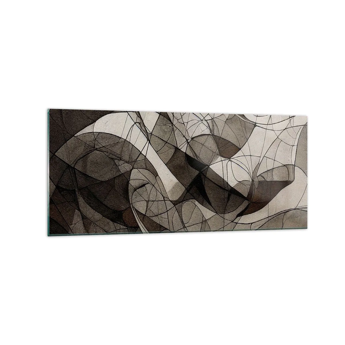 Billede på glas - Cirkulation af jordens farver - 120x50 cm