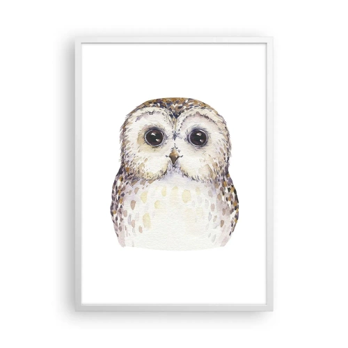 Plakat i hvid ramme - Se mig i øjnene - 50x70 cm