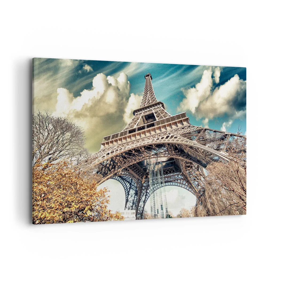 Lærredstryk - Billede på lærred - Og i efteråret i Paris... - 100x70 cm