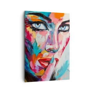 Lærredstryk - Billede på lærred - Vores første hemmelighed - 50x70 cm