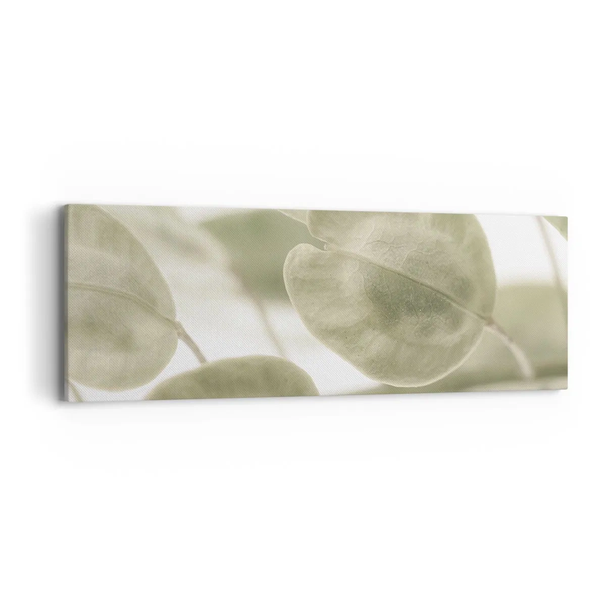 Lærredstryk - Billede på lærred - I begyndelsen var der blade... - 90x30 cm