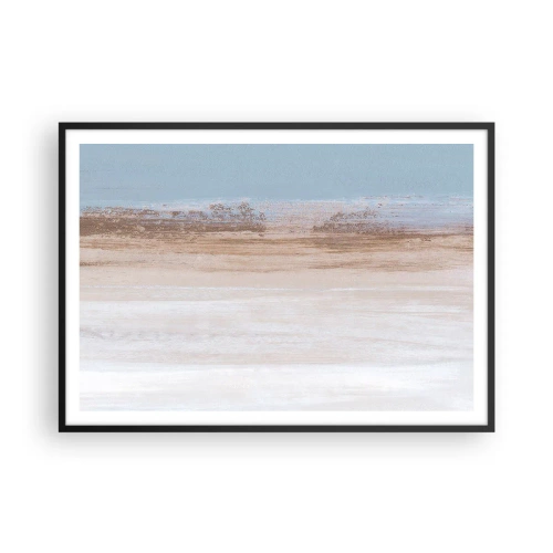 Plakat i sort ramme - Tvetydigt landskab - 100x70 cm