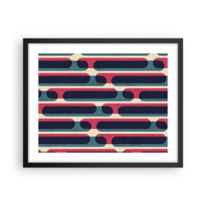 Plakat i sort ramme - Indad og fremad - 50x40 cm