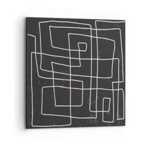 Lærredstryk - Billede på lærred - Ikke helt så enkel - 70x70 cm