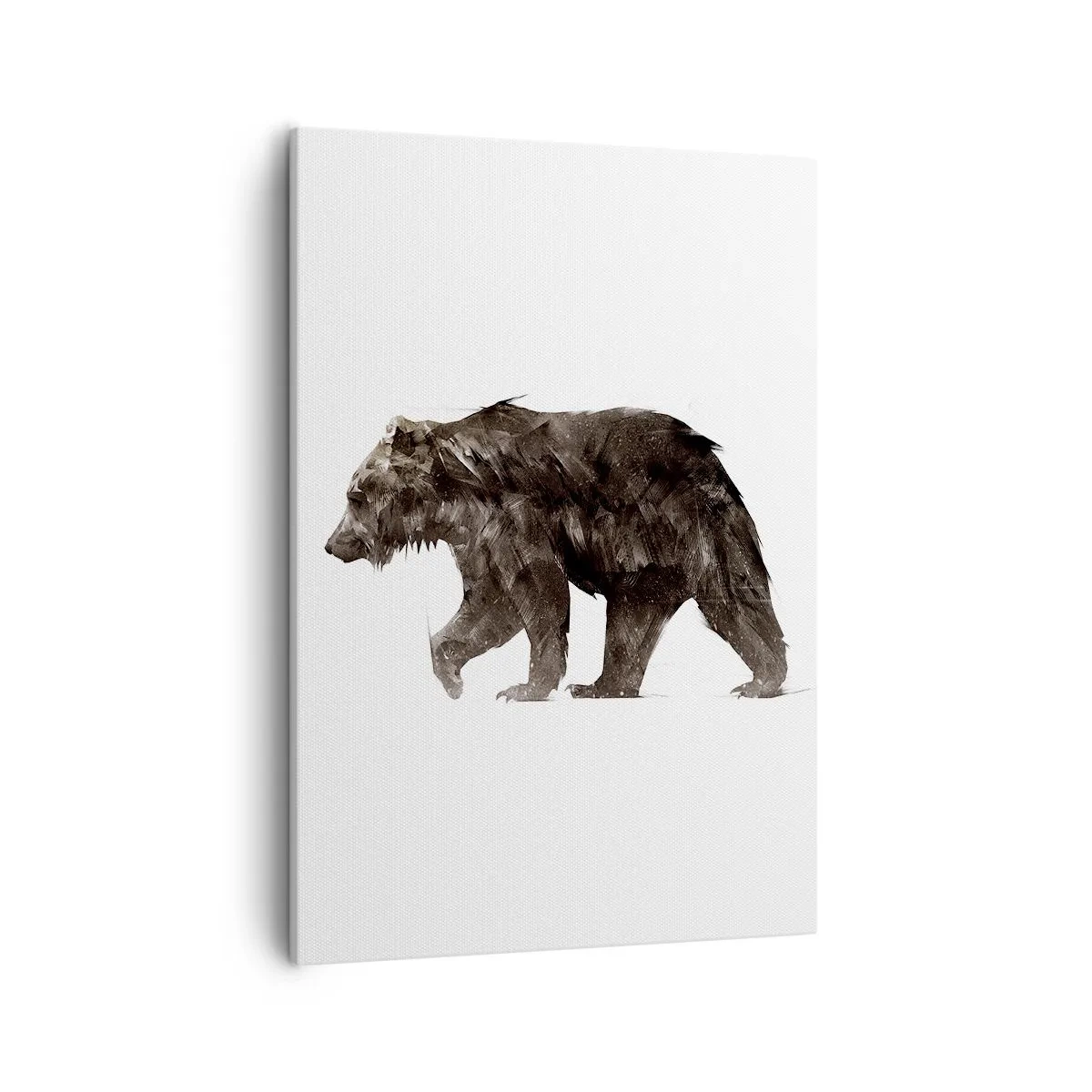 Lærredstryk - Billede på lærred - Jeg går altid med ægte pels! - 50x70 cm